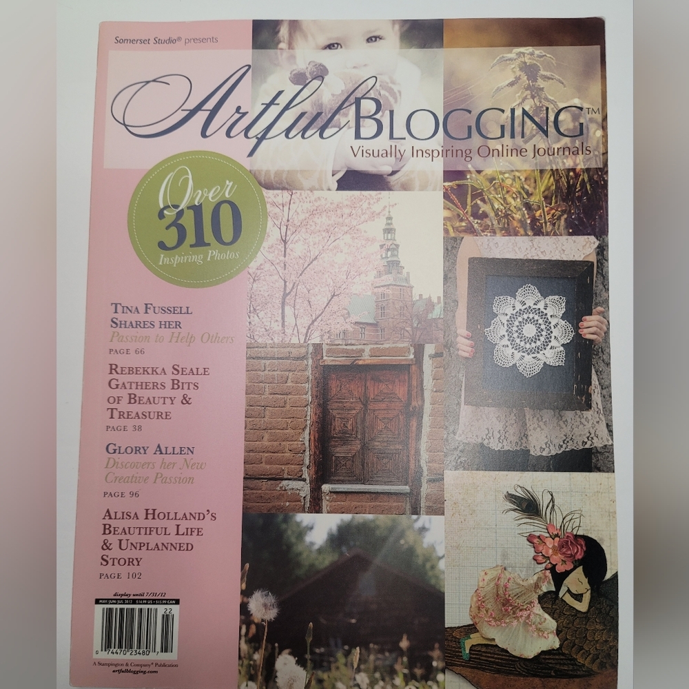 Artful Blogging Magazine by Somerset Studio May, June, July 2012 Like New